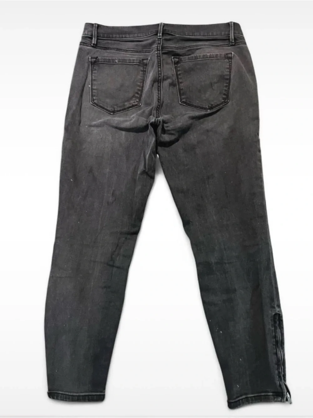 Ann Taylor Black Cropped Skinny Jeans